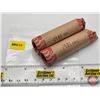 Image 1 : Canada One Cent Rolls (2) : 1980 & 1981 Uncirculated (100 Coins)