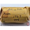 Image 2 : Canada Fifty Cent Roll (1) : 1969 UNC (20 Coins)