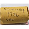Image 2 : Canada Fifty Cent Roll (1) : 1986 UNC (20 Coins)