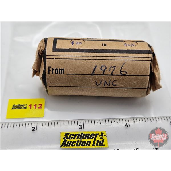 Canada One Dollar Roll (1) : 1976 UNC : Voyageur (20 Coins)