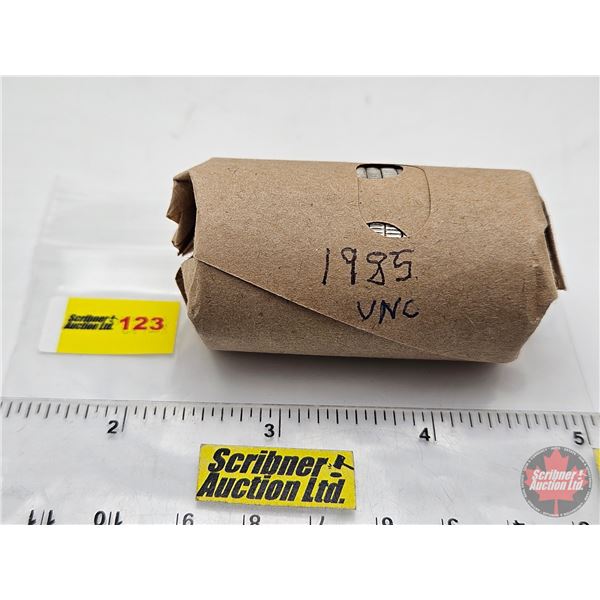Canada One Dollar Roll (1) : 1985 UNC : Voyageur (20 Coins)
