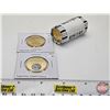 Image 1 : Canada One Dollar Loonies (Uncirc 1 Roll + 2 Coins) : 2025 Supreme Court 150 years : Mixed Coloured 