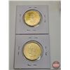 Image 5 : Canada One Dollar Loonies (Uncirc 1 Roll + 2 Coins) : 2025 Supreme Court 150 years : Mixed Coloured 