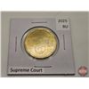 Image 6 : Canada One Dollar Loonies (Uncirc 1 Roll + 2 Coins) : 2025 Supreme Court 150 years : Mixed Coloured 
