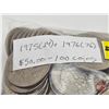 Image 3 : Canada Fifty Cent 1975 & 1976 (100 Coins) (Pouch)