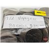 Image 3 : Canada One Dollar 1972 : Voyageur (80 Coins) (Bag)