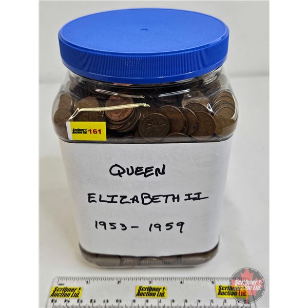 Canada One Cent : Variety 1953 - 1959 (QEII) (BULK BUY : 18 LBS)
