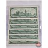 Image 3 : Canada $1 Bills Centennial 1967 (6) : Beattie/Rasminsky # 1867 1967
