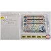 Image 1 : Canada $5 Bills 1972 (3 Sequential) : Lawson/Bouey #SW5173443-444-445