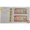 Image 1 : Canada $100 Bills 1975 (2 Sequential) : Lawson/Bouey #JB5868993-994
