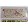 Image 3 : Canada $2 Bills 1986 (2 Sequential) : Thiessen/Crow #EGR0677643-644