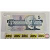 Image 8 : Canada $5 Bills 1986 (3 Sequential) : Bonin/Thiessen #GOH3526298-299-300