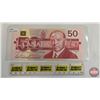 Image 4 : Canada $50 Bills 1988 (2 Sequential) : Bonin/Thiessen #FHR7437847-848