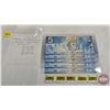 Image 1 : Canada $5 Bills 2002 (5 Sequential) : Knight/Dodge #HNL0361098-099-100-101-102