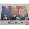 Image 2 : RCM Collector Quarters (3) (Unopened) (Colorized) : ~ Celebration 2000 ~ Canada 2001 ~ Canada 2002