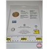Image 4 : RCM Vancouver 2010 Gold Plated Medallion : Gold Plated Sterling Silver Medal Nuggets (Unopened)