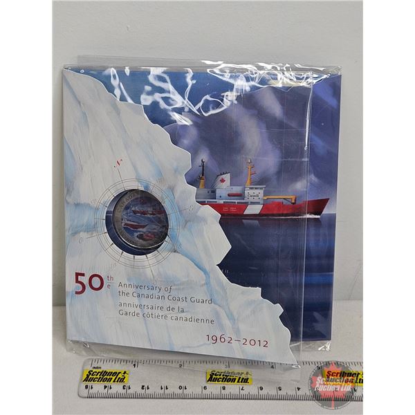 RCM 1962-2012 Twenty Five Cent : 50th Anniversary of the Canadian Coast Guard (Colorized) (Unopened)