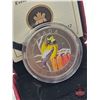 Image 2 : RCM 2012 Twenty Five Cent : Evening Grosbeak (Colored Coin) (COA#16985)