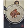 Image 2 : RCM 2012 Twenty Five Cent : Prehistoric Creatures : Pachyrhinosaurus Lakustai (Colored Coin) (Glow i
