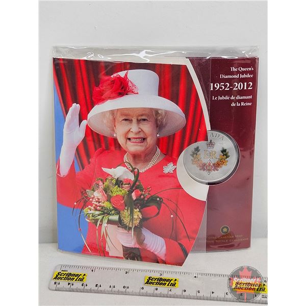 RCM 1952-2012 Fifty Cent : The Queen's Diamond Jubilee (Colorized Coin) (Unopened)