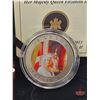 Image 2 : RCM 2013 Twenty Five Cent : Her Majesty Queen Elizabeth II  (Coloured Coin) (COA #10142)