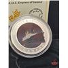 Image 2 : RCM 2014 Fifty Cent : R.M.S. Empress of Ireland (Silver plated coin) (COA #10102)