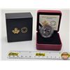 Image 1 : RCM 2014 Twenty Five Cent : Ducks of Canada : The Pintail (Coloured Coin) (COA #5959)