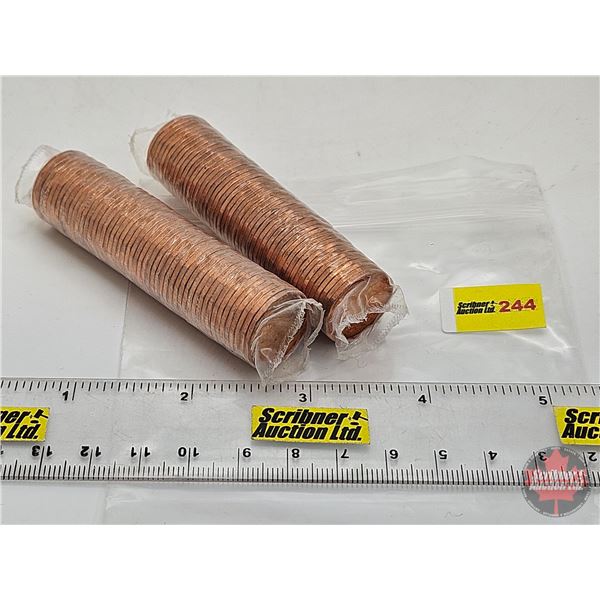Canada One Cent Rolls (2) : 1992 & 1993 (Original Rolls)