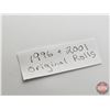 Image 3 : Canada One Cent Rolls (2) : 1996 & 2001 (Original Rolls)