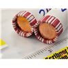 Image 2 : Canada One Cent Rolls (2) : 2004P (Magnetic) & 2004 No P (Non-Magnetic) (Original Rolls)