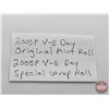 Image 3 : Canada Five Cent Rolls (2) : 2005 Victory Standard Original Mint Roll & 2005 Victory Special Wrap Mi