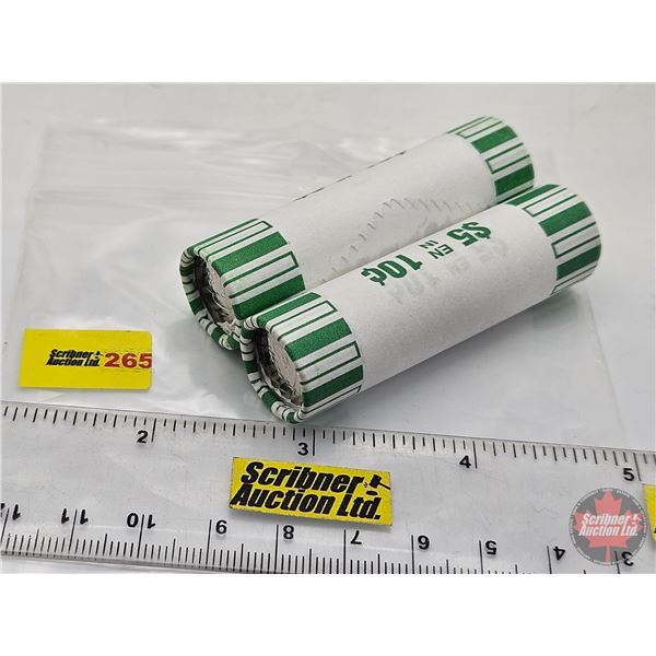 Canada Ten Cent Rolls (2) : 2024 & 2025 (Original Rolls)