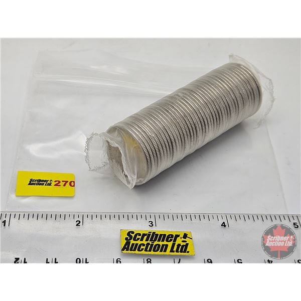 Canada Twenty Five Cent Roll : 2009 Men's Hockey (Mixed Color / Non-Color) (Original Roll)