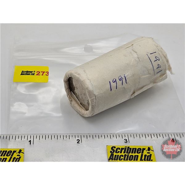 Canada Fifty Cent Roll : 1991 (Original Roll)