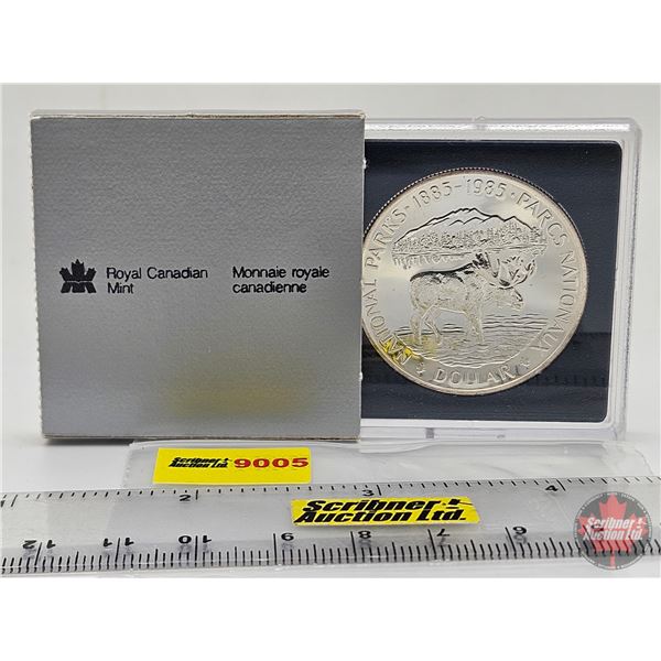 RCM Canada 1885-1985 National Parks Centennial : Uncirculated Silver Dollar (SEE PICTURES!)   (Listi