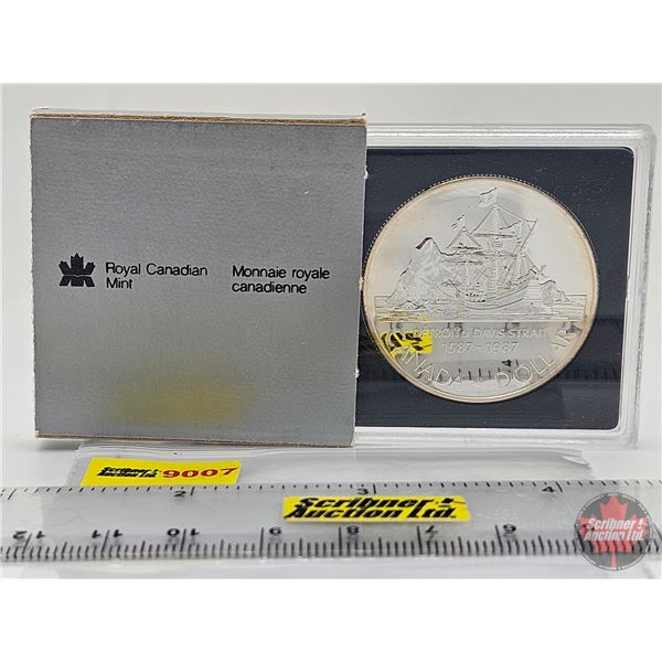RCM Canada 1587-1987 Detroit de Davis Strait : Uncirculated Silver Dollar (SEE PICTURES!)   (Listing