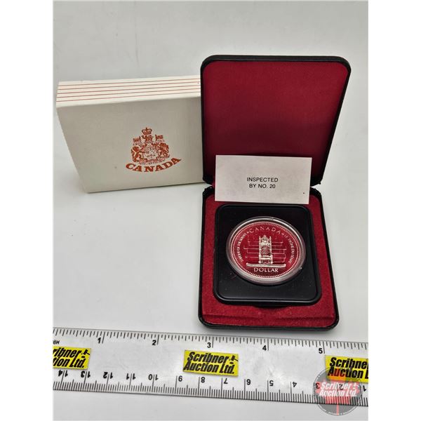 RCM Canada Throne of the Senate 1952-1977 Silver Dollar : Black Case (SEE PICTURES!)   (Listing & De
