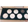 Image 3 : RCM 1988 Calgary Winter Olympics Silver 10-Coin Set (COA #192204) (92.5%) (Each Coin 1 Troy Ounce Si