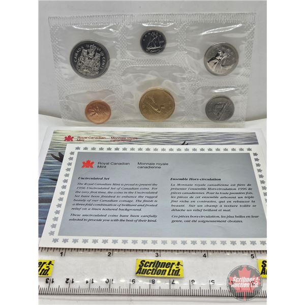 RCM Canada Uncirculated Year Set 1996 (SEE PICTURES!)   (Listing & Descriptions are a GUIDE ONLY and