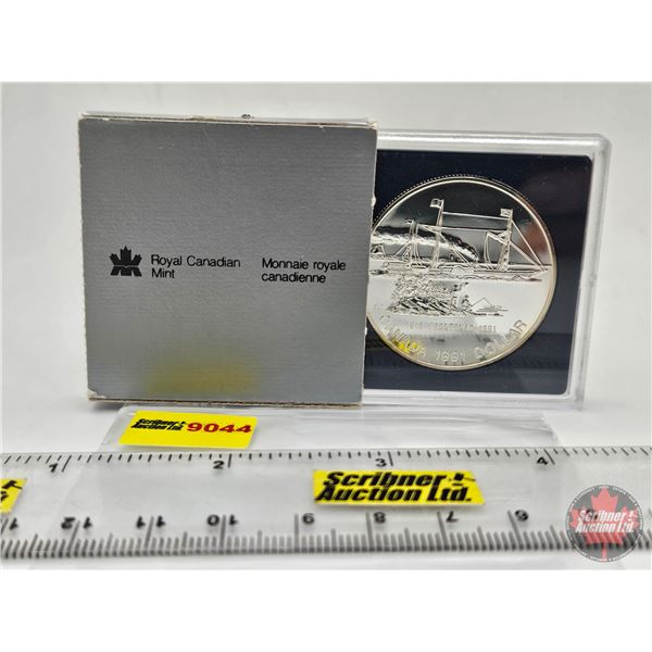 RCM Canada 1991 Frontenac 1816-1991 : Uncirculated Silver Dollar (SEE PICTURES!)   (Listing & Descri