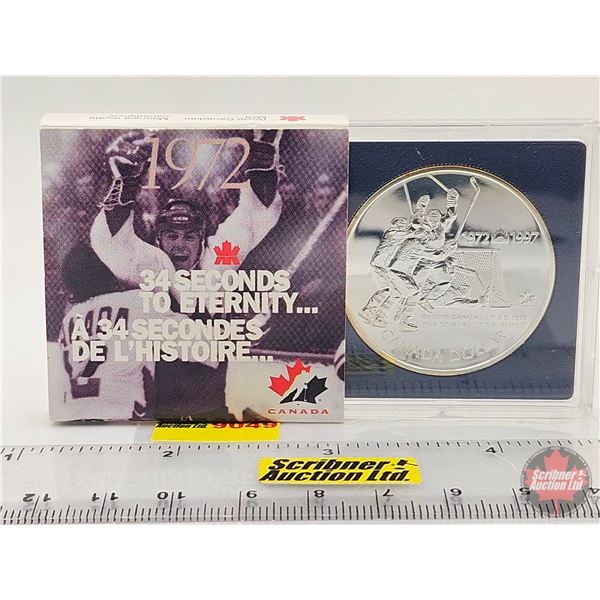 RCM Canada 1997 Canada/Russia Hockey 1972 (34 Seconds to Eternity ....) : Uncirculated Silver Dollar