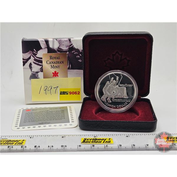 RCM Canada 1997 Canada/Russia Hockey 1972 Proof Dollar (34 Seconds to Eternity ....) : Black Case (S