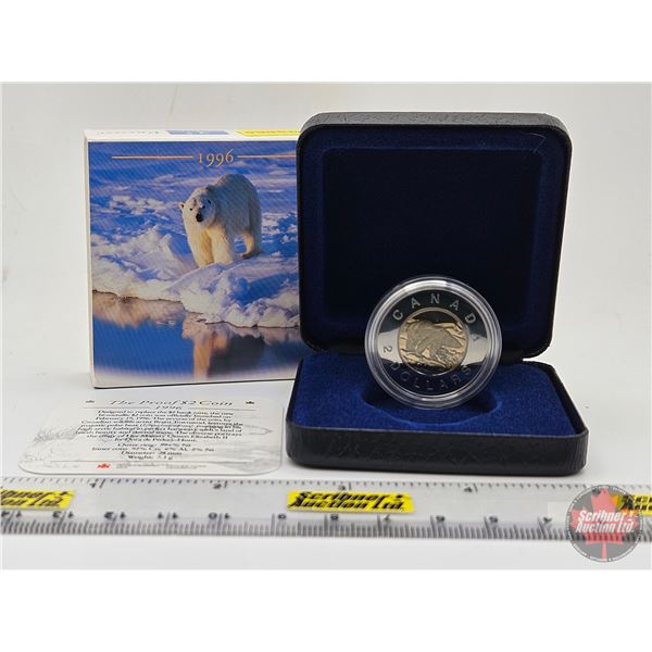 RCM Canada 1996 The Proof $2 Coin : Black Case  (SEE PICTURES!)   (Listing & Descriptions are a GUID