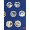 Image 5 : RCM Canada 1992 Confederation 125th 13-Coin Set : Blue Velvet Case (SEE PICTURES!)   (Listing & Desc