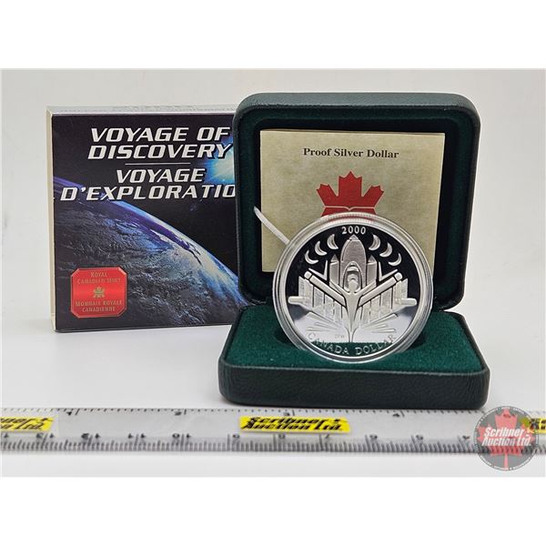 RCM Canada 2000 Voyage of Discovery : Proof Silver Dollar (92.5%) (SEE PICTURES!)   (Listing & Descr