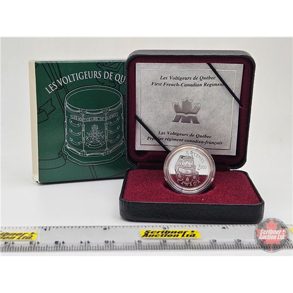 RCM Canada 2000 Five Cent : Les Voltigeurs De Quebec (COA #16852) (92.5%) (SEE PICTURES!)   (Listing