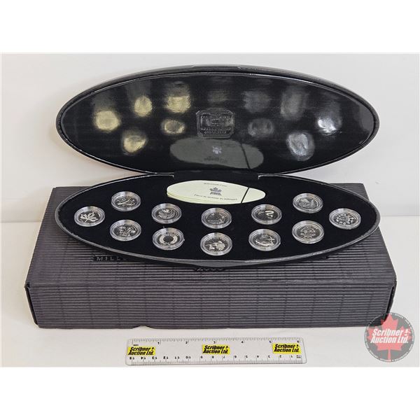 RCM 2000 Millennium Sterling Silver 12-Coin Set (COA) (SEE PICTURES!)   (Listing & Descriptions are 