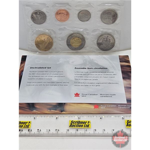 RCM Canada Uncirculated Year Set 2001 (SEE PICTURES!)   (Listing & Descriptions are a GUIDE ONLY and