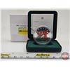 Image 1 : RCM 2001 Canadian $5 Coloured Silver Maple Leaf Autumn : 1oz Fine Silver Coin (COA not Issued) (.999