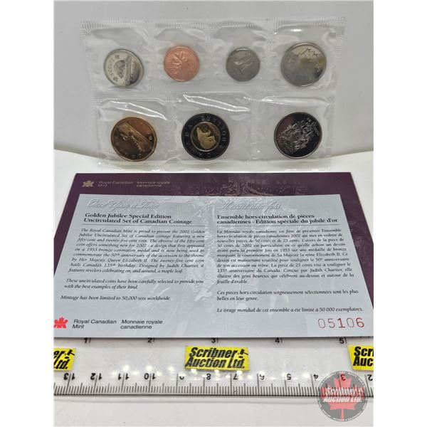 RCM Canada Uncirculated Year Set 2002 Golden Jubilee : Special Edition (SEE PICTURES!)   (Listing & 
